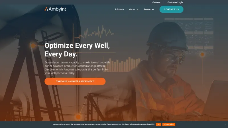 Homepage of Ambyint