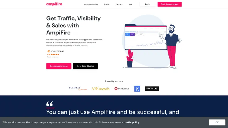 Homepage of AmpiFire