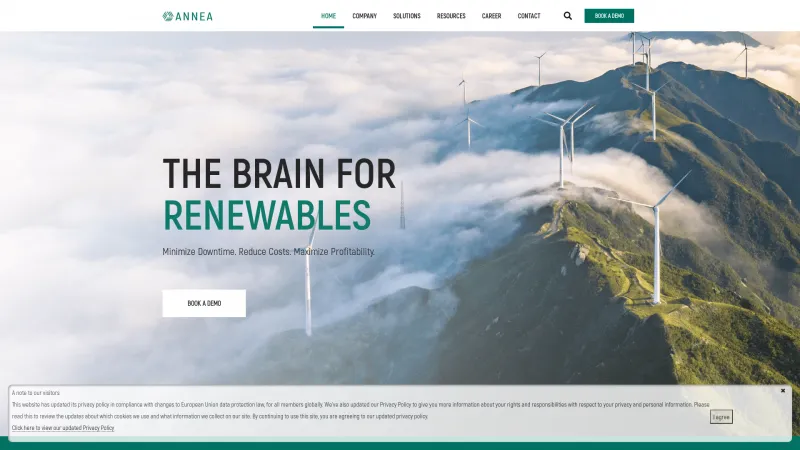 Homepage of ANNEA