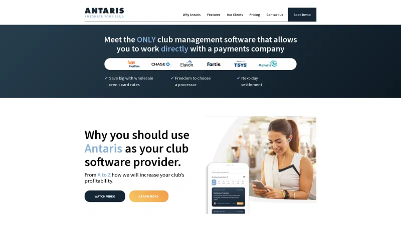 Homepage of Antaris