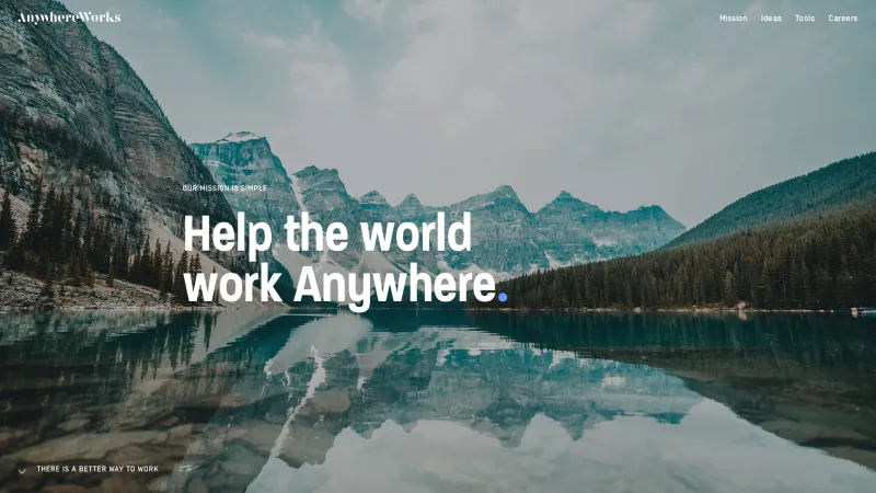 Homepage of AnywhereWorks