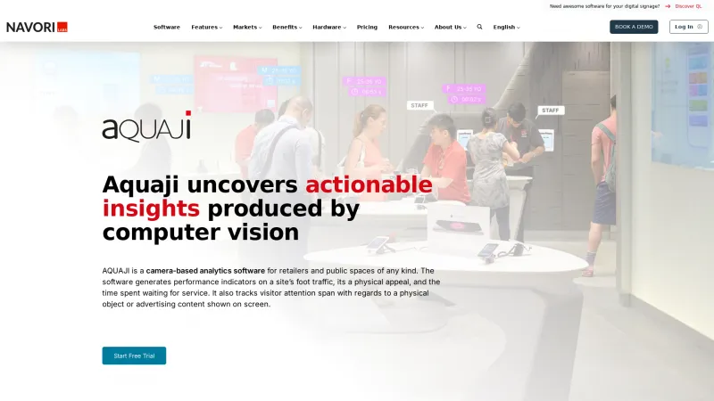 Homepage of AQUAJI