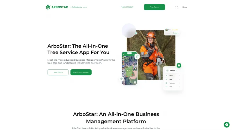 Homepage of ArboStar