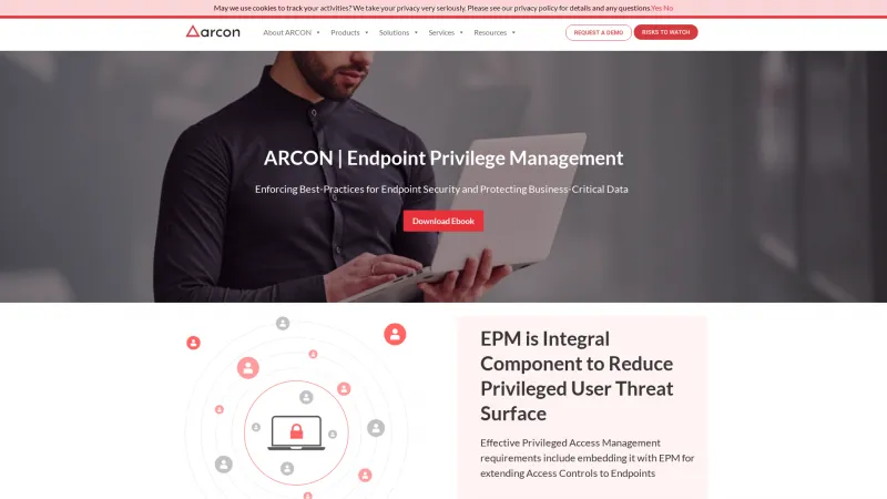 Homepage of ARCON | Endpoint Privilege Management