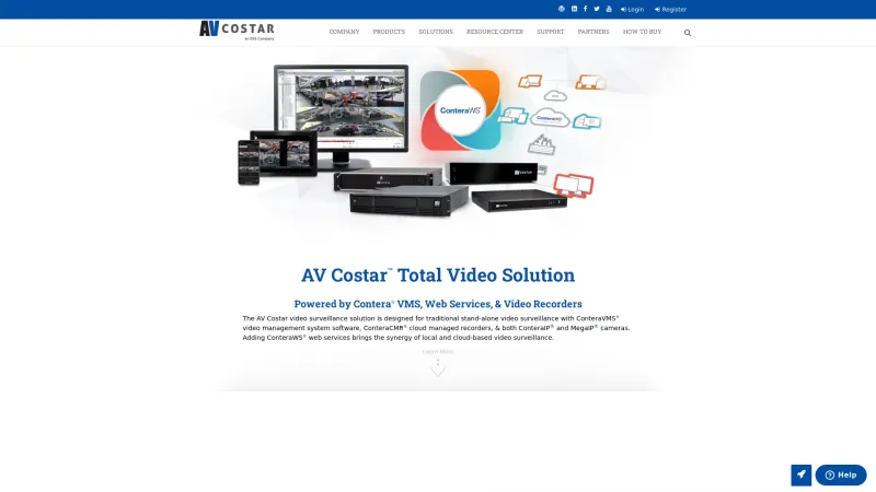 Homepage of ConteraVMS