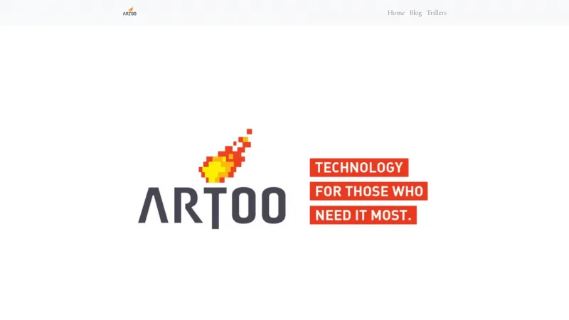 Homepage of Artoo