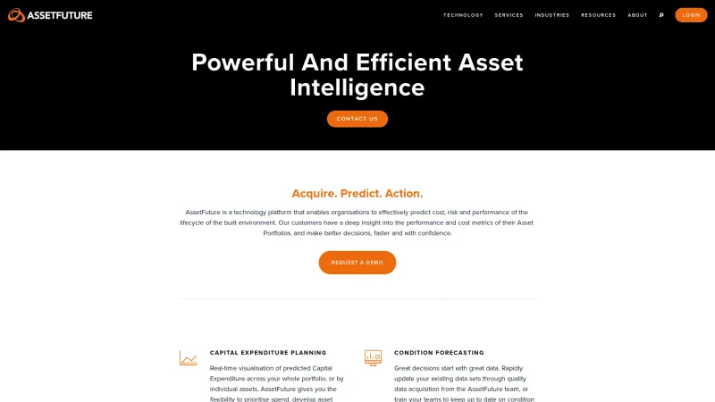 Homepage of AssetFuture