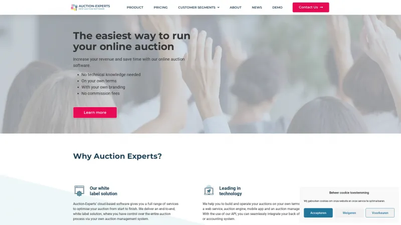 Homepage of Auction-Experts.com