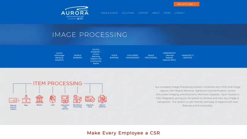 Homepage of Aurora Image Item Processing