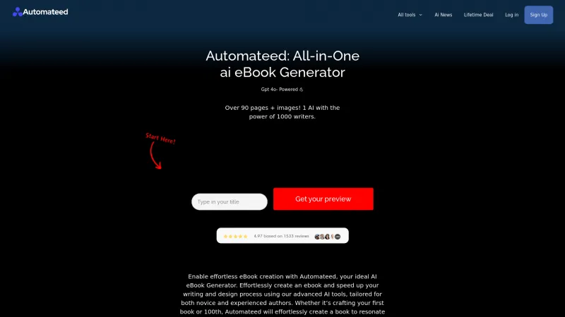 Homepage of Automateed