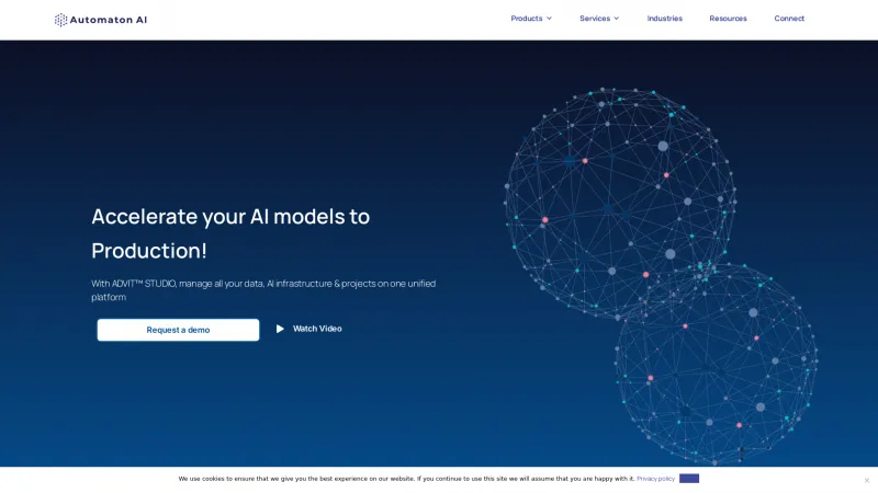 Homepage of Automaton AI