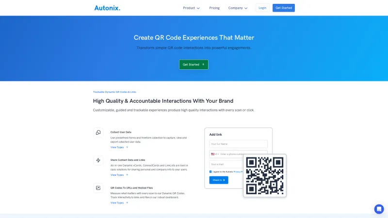 Homepage of Autonix