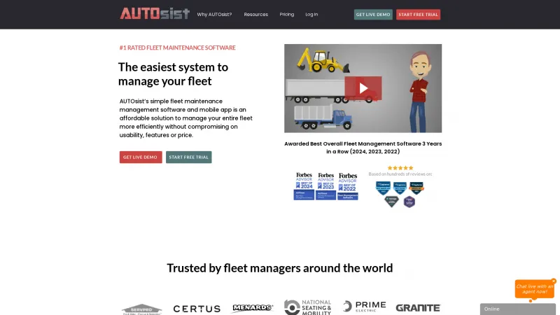 Homepage of AUTOsist