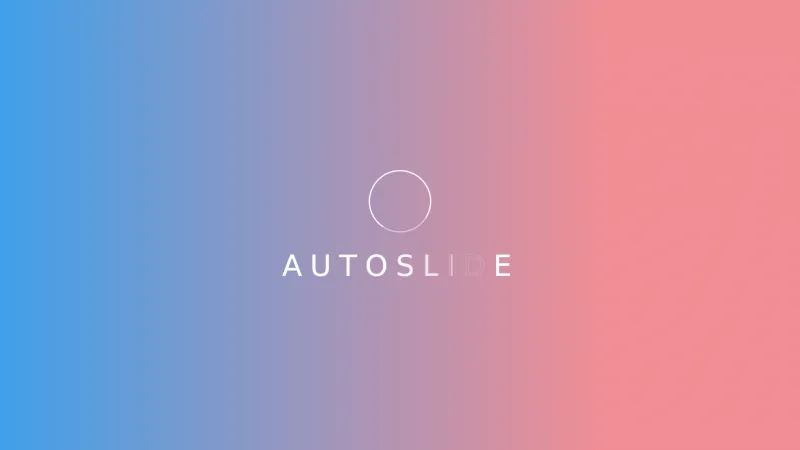 Homepage of AutoSlide