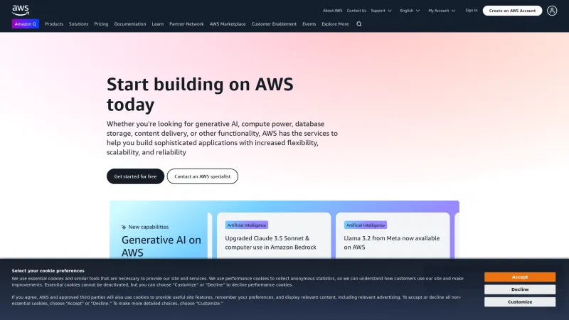 Homepage of AWS CodeStar