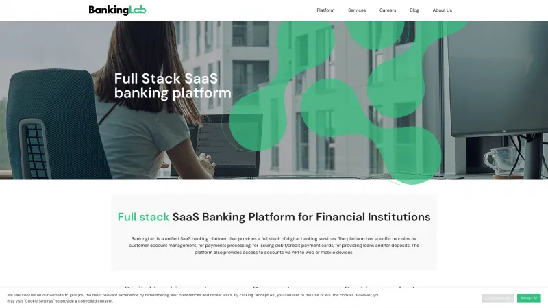 Homepage of BankingLab