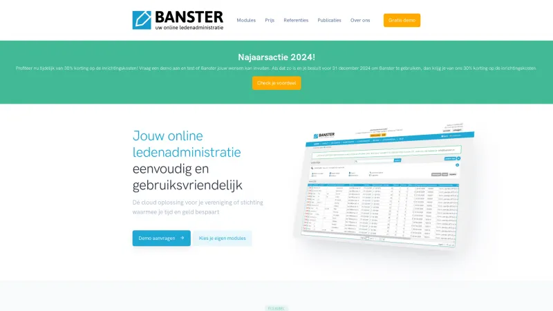 Homepage of Banster