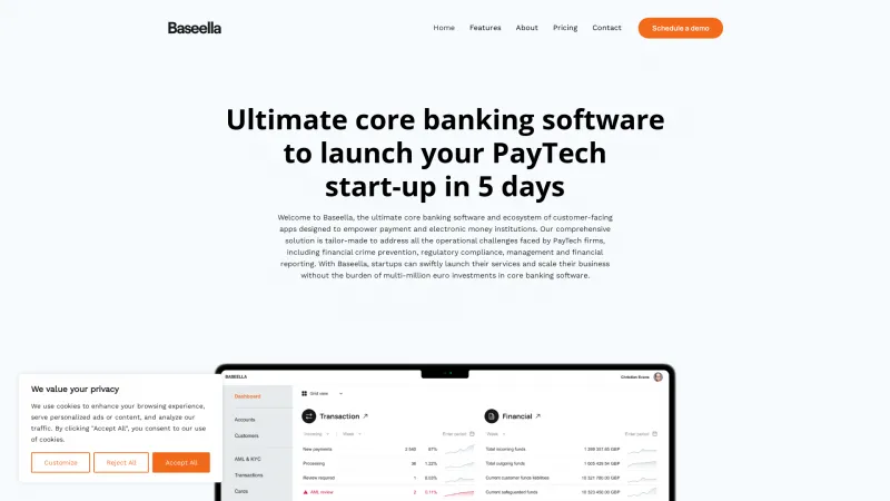 Homepage of Baseella