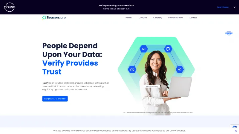 Homepage of Beaconcure