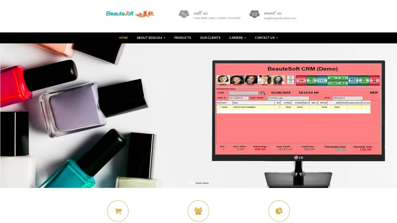 Homepage of BeauteSoft