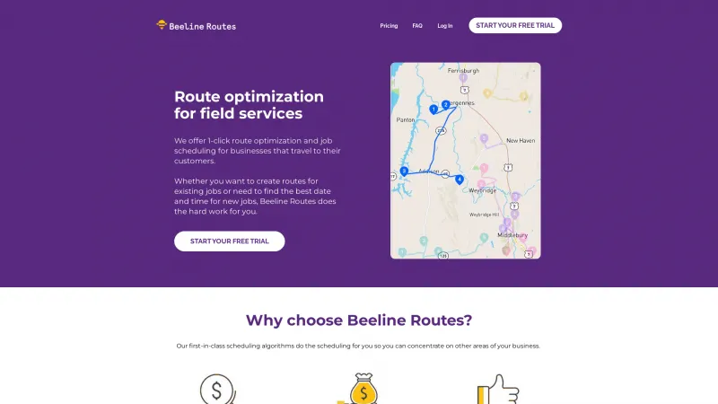 Homepage of Beeline Routes