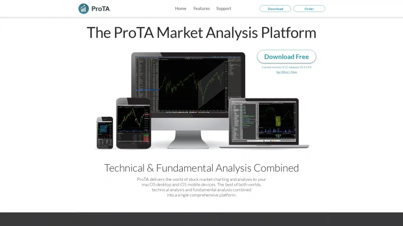 Homepage of ProTA