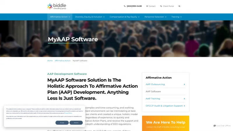 Homepage of myAAP