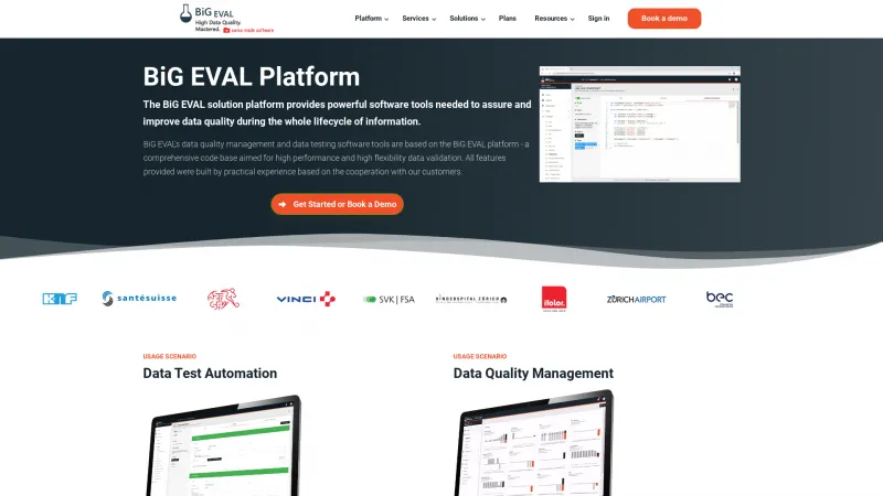 Homepage of BiG EVAL