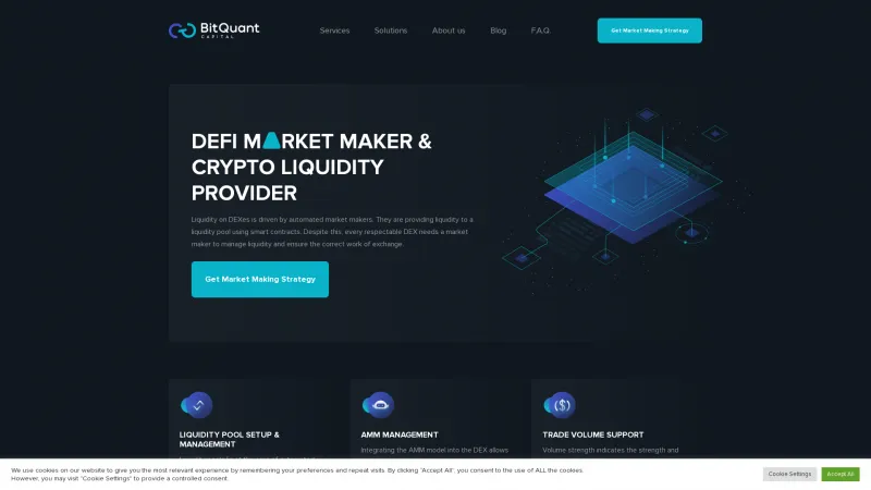 Homepage of BitQuant