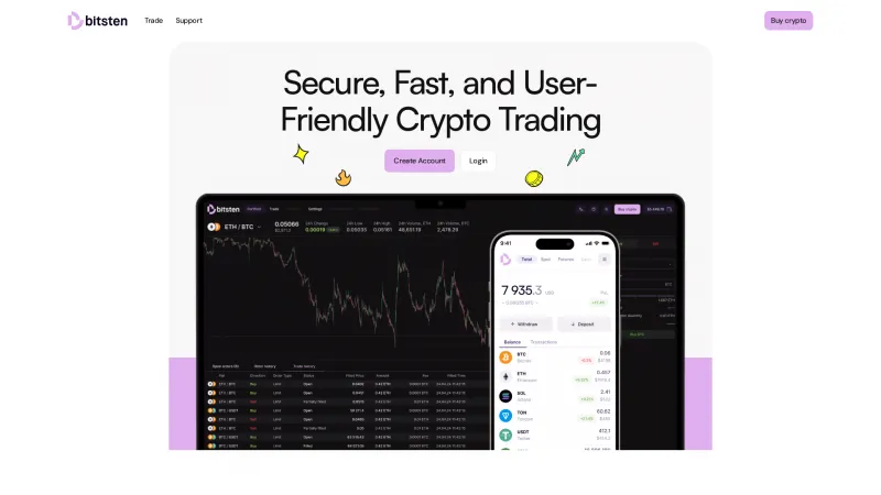 Homepage of Bitsten