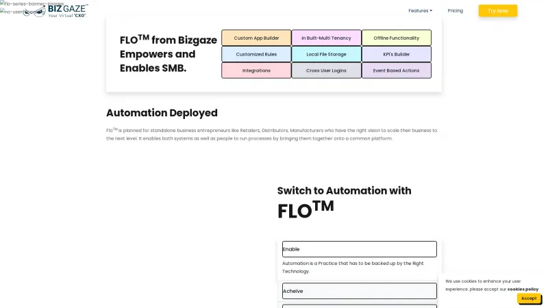 Homepage of FLO