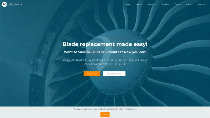 Homepage of BladeFix