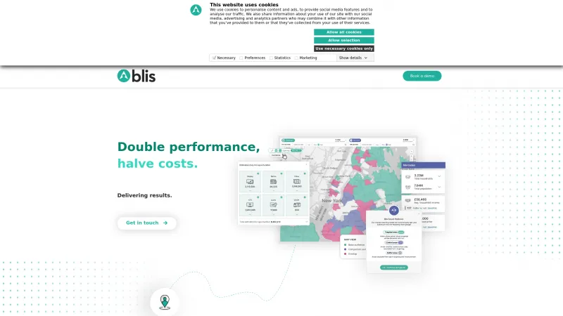 Homepage of Blis