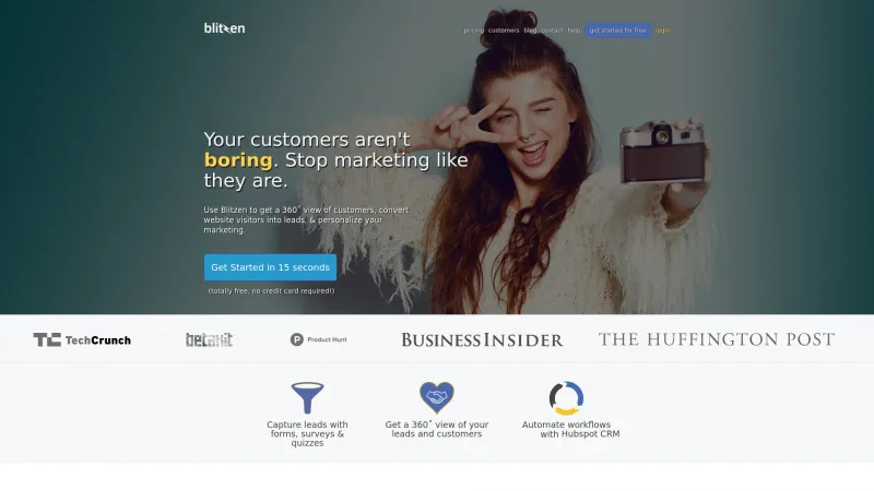 Homepage of Blitzen