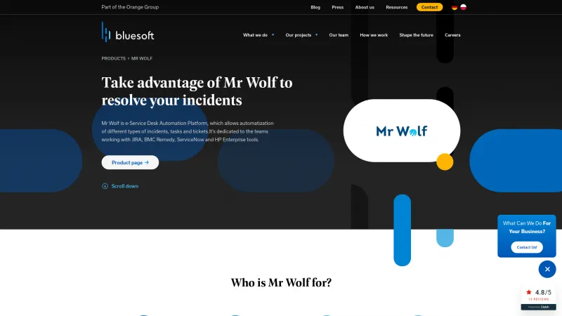 Homepage of Mr Wolf