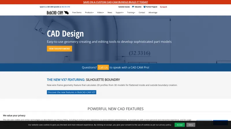 Homepage of BobCAD-CAM