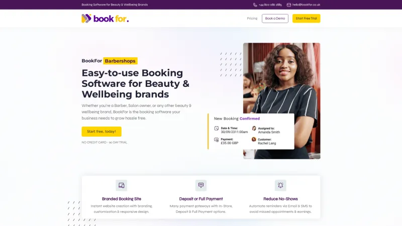 Homepage of BookFor