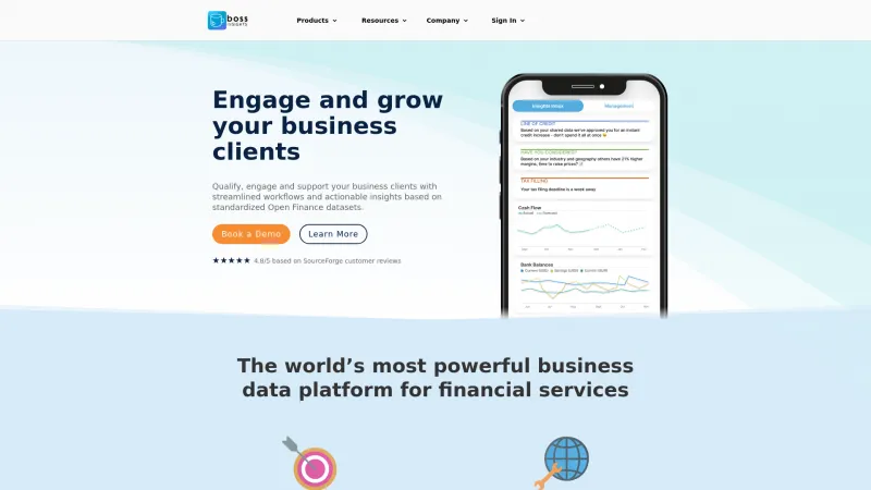 Homepage of Boss Insights