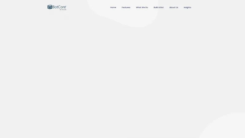 Homepage of BotCore