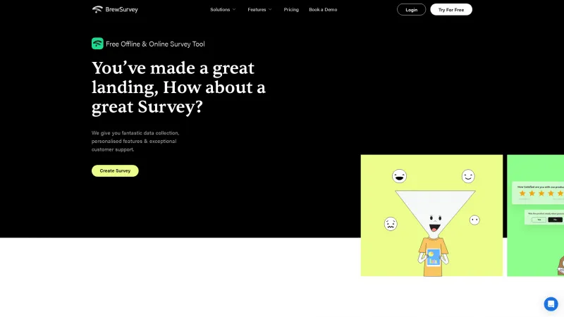 Homepage of Brew Survey