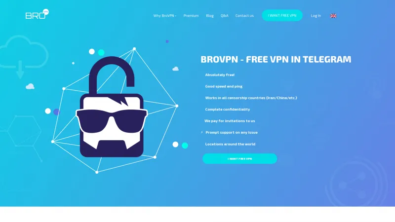 Homepage of BroVPN