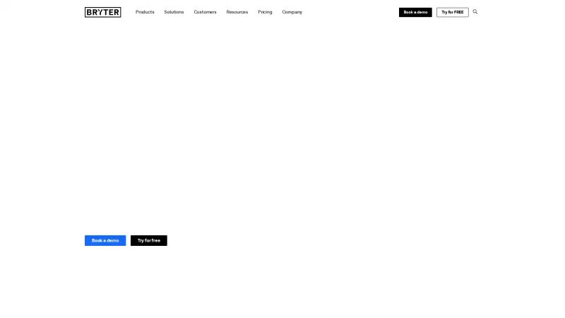 Homepage of BRYTER