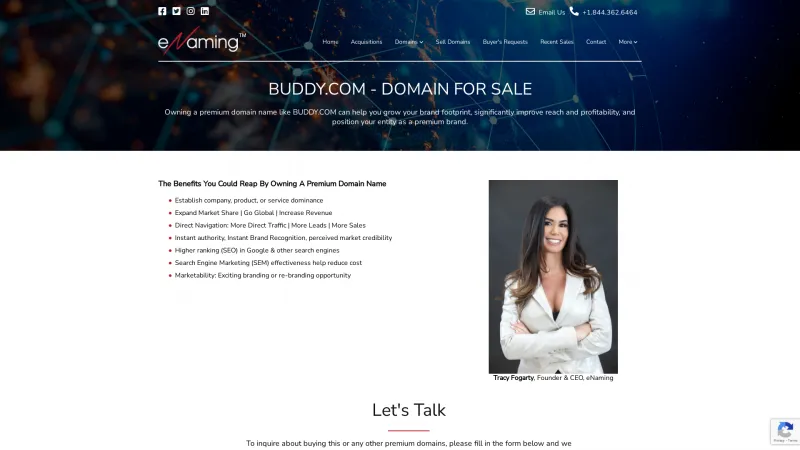 Homepage of Buddy Ohm