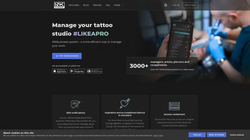 Homepage of INKbusiness