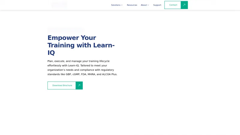 Homepage of Learn-IQ