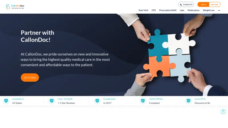 Homepage of CallonDoc