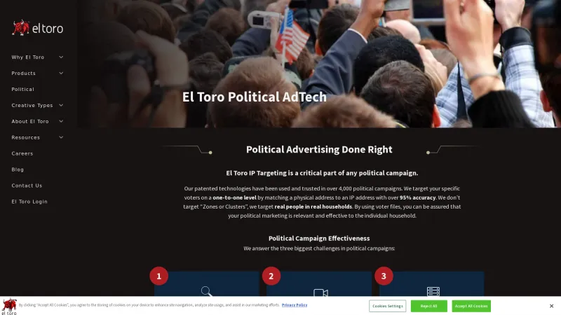 Homepage of Campaign Uprising