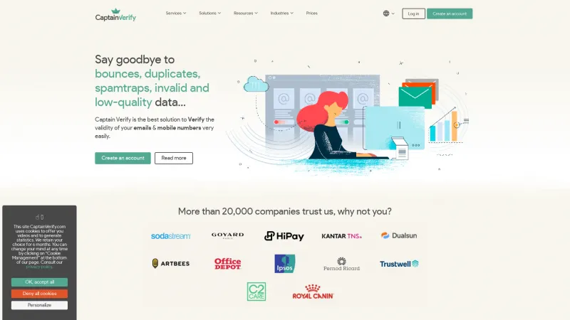 Homepage of Captain Verify