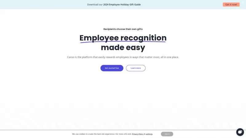 Homepage of Caroo