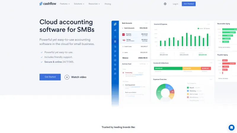 Homepage of Cashflow